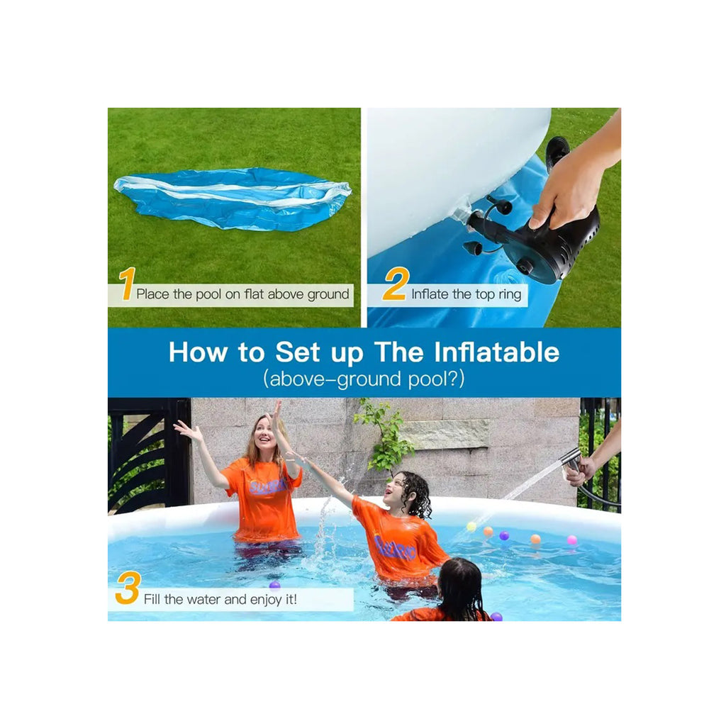 Butterfly Inflatable Swimming Pool 244x63