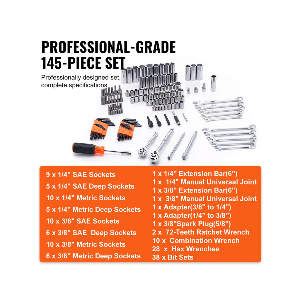 VEVOR Mechanics Tool Set And Socket Set